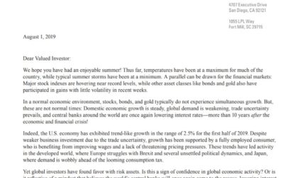 A Fed Rate Cut and the Economy | Client Letter | August 1, 2019