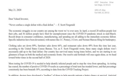 Client Letter | Better Times Are Coming | May 21, 2020
