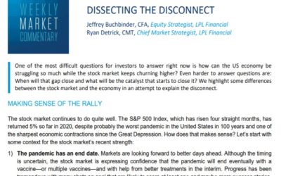 Dissecting The Disconnect| Weekly Market Commentary | August 10, 2020