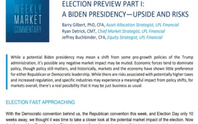 A Biden Presidency: Upside and Risks | Weekly Market Commentary | August 24, 2020
