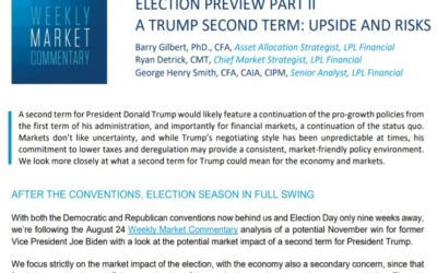 A Trump Second Term: Upside and Risks | Weekly Market Commentary | August 31, 2020