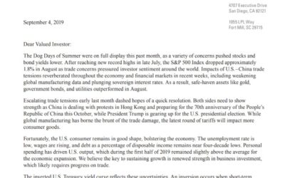 The Dog Days of Summer | Client Letter | September 4, 2019