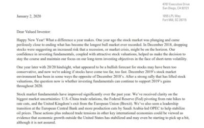 Client Letter | 2020 Gains on 2019 | January 2020