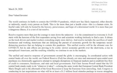 Client Letter | A Test of Our Resolve | March 24, 2020