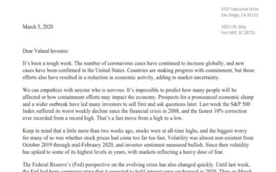 Client Letter | March Markets Like A Lion | March 5, 2020