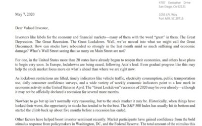 Client Letter | To Go But Up | May 7, 2020