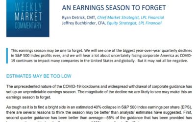 An Earnings Season To Forget | Weekly Market Commentary | July 20, 2020