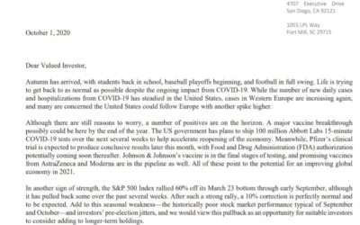 Client Letter | Signs of Strength in the Economy | October 1, 2020