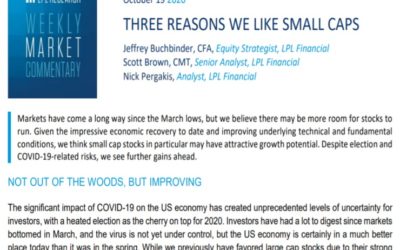 Three Reasons We Like Small Caps | Weekly Market Commentary | October 19, 2020