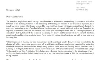 Client Letter | Election 2020 Is Undecided | November 4, 2020