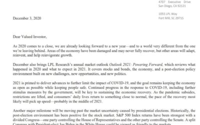 Client Letter | Outlook for 2021 | December 3, 2020