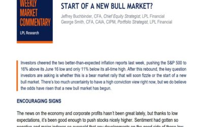 Start of a New Bull Market? | Weekly Market Commentary | August 15, 2022